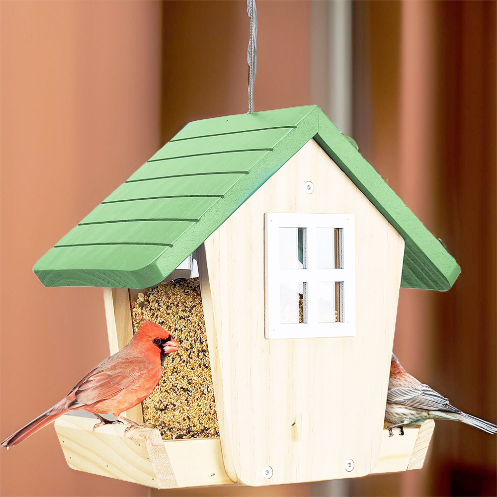 homemade cardinal bird feeder