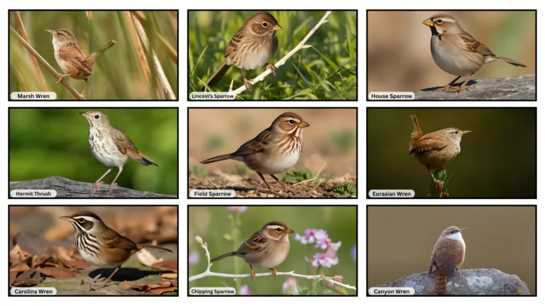 20 Small Brown Birds Identification, Habitat, and Behavior