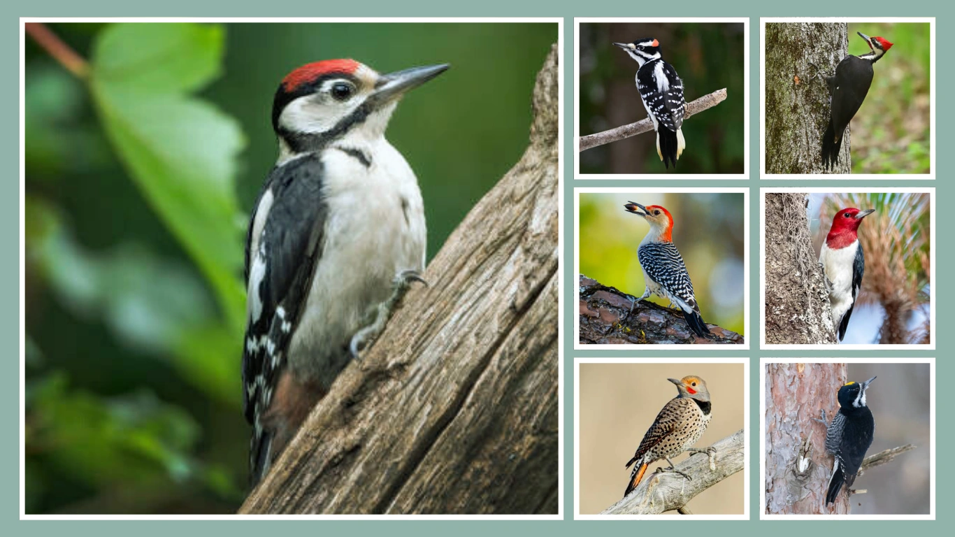 10 Common Woodpeckers of Michigan Identification & Image 