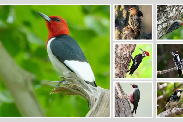12 Woodpeckers with Red Heads Identification and Field