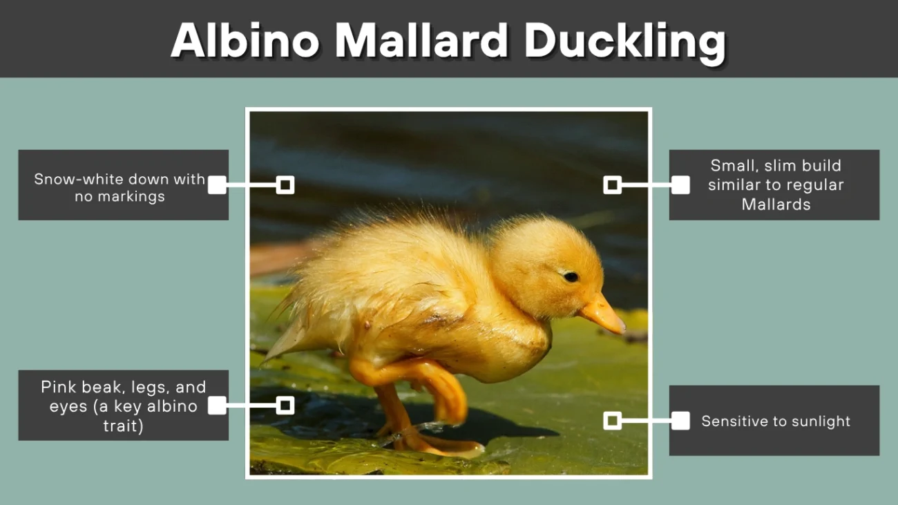 Albino Mallard Duckling