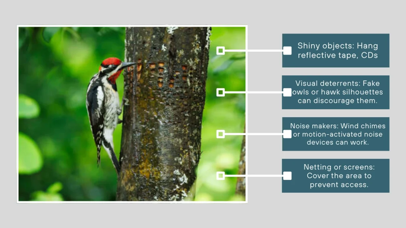 Woodpeckers Preventing Damage Without Harming Birds