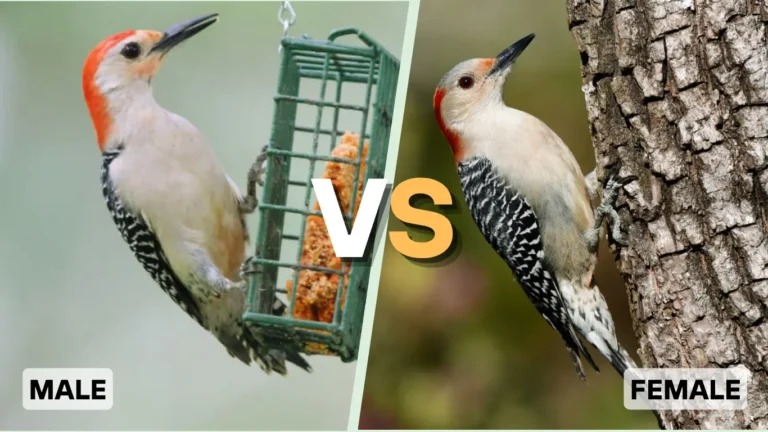 Red-bellied Woodpecker Male vs Female Identification
