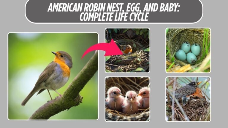 American Robin Nest, Egg, and Baby: Complete Life Cycle