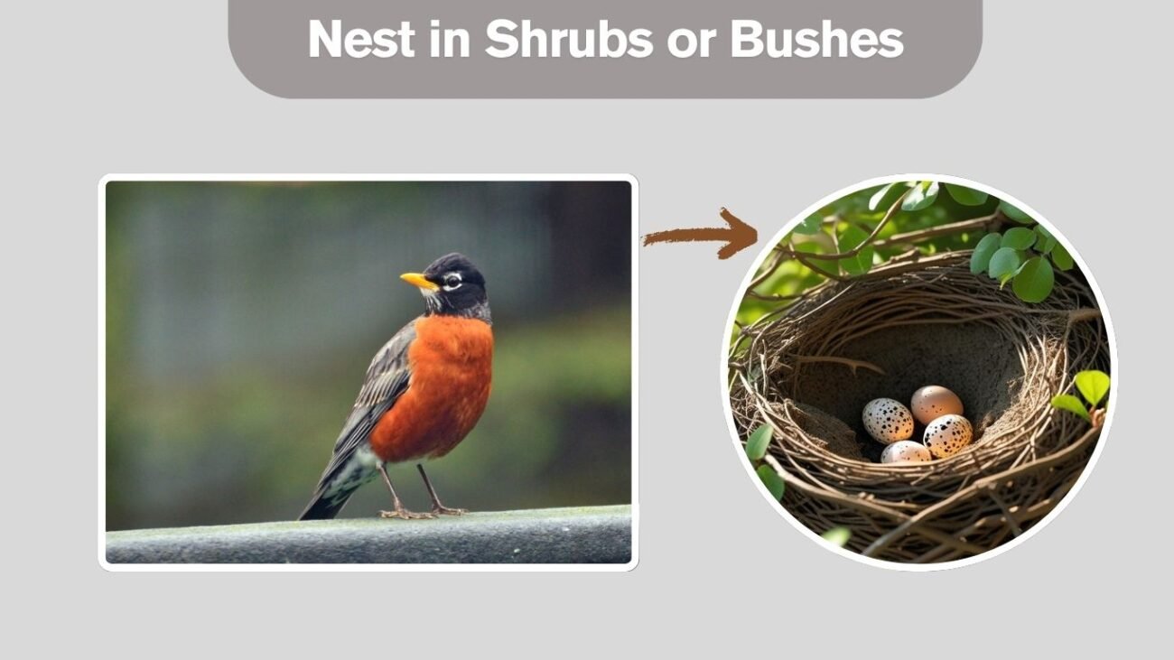 Nest in Shrubs or Bushes