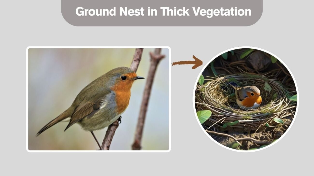 Ground Nest in Thick Vegetation
