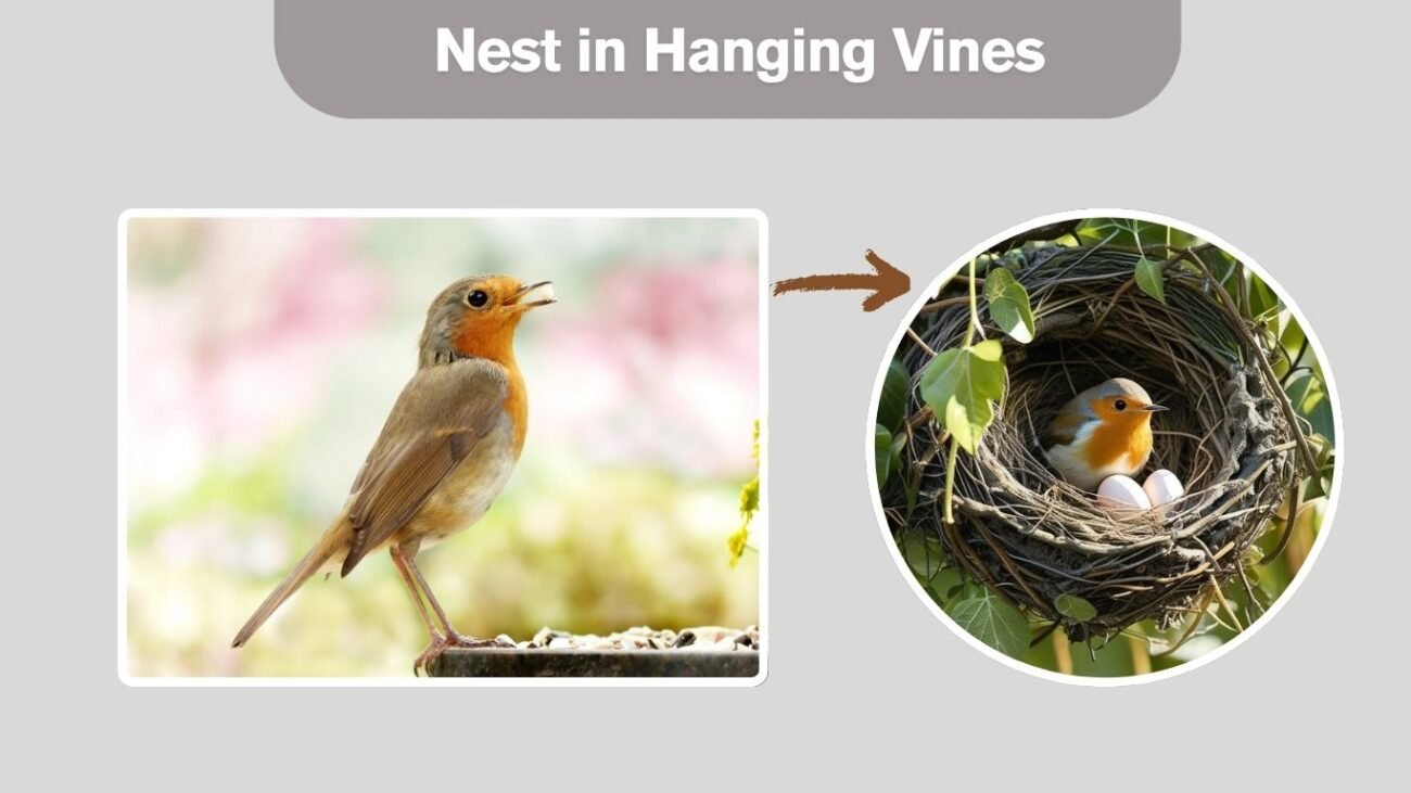 Nest in Hanging Vines