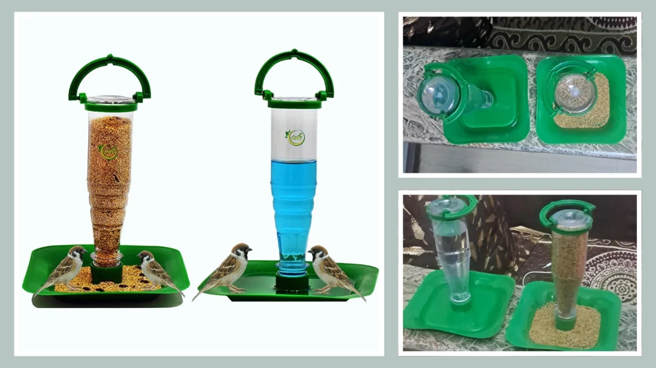Feed-N-Sweep Bird Feeder