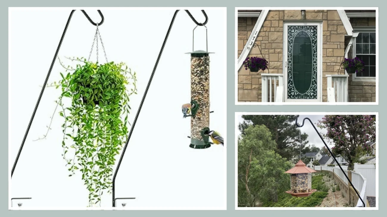Gray Bunny Bracket Deck Mount Bird Feeding Pole