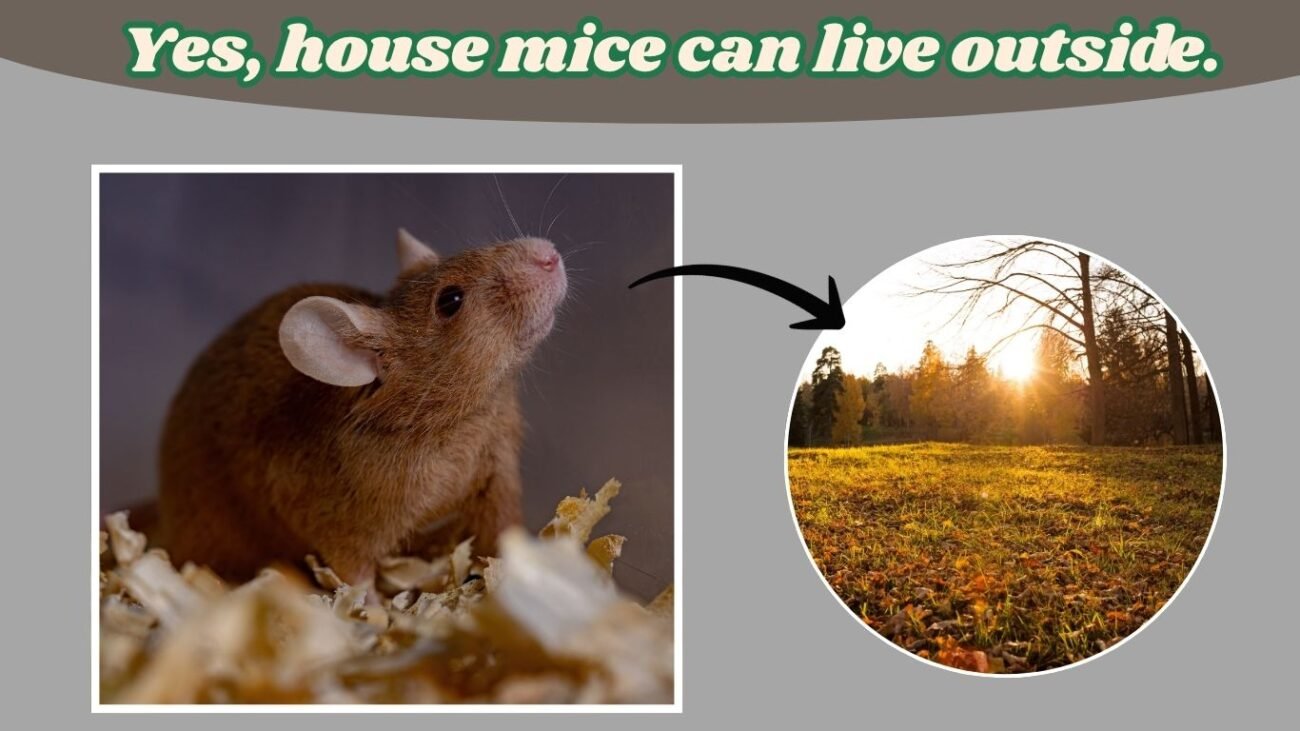 Can house mice live outside?