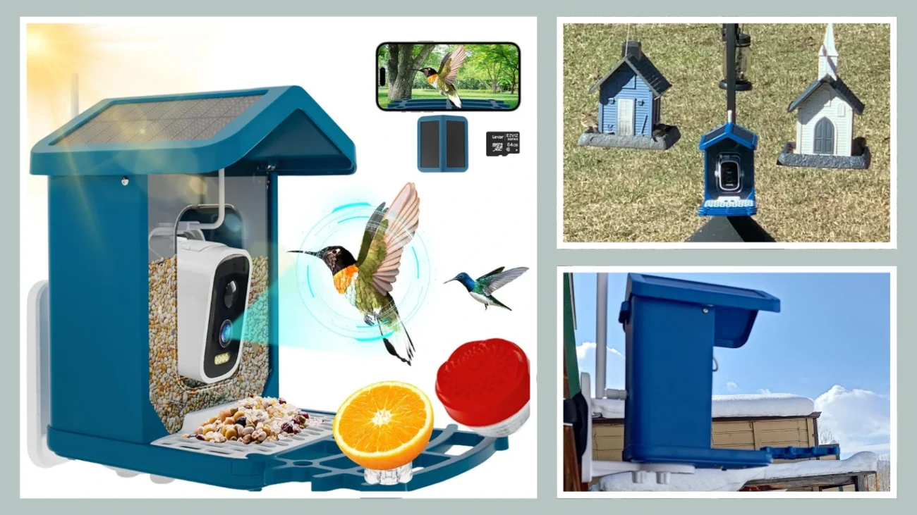  IFELlSS Smart Bird Feeder with Camera (2.5K HD)
