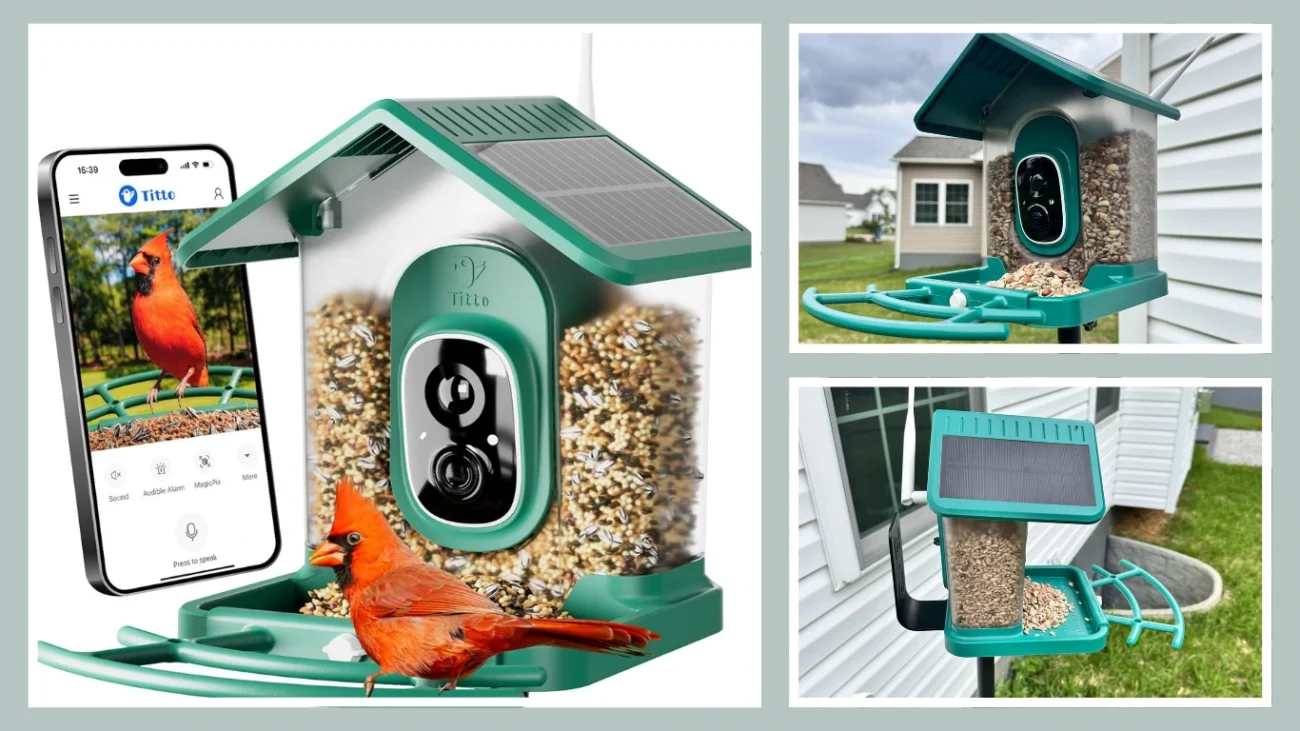 Kingsyard by Titto Solar Smart Bird Feeder