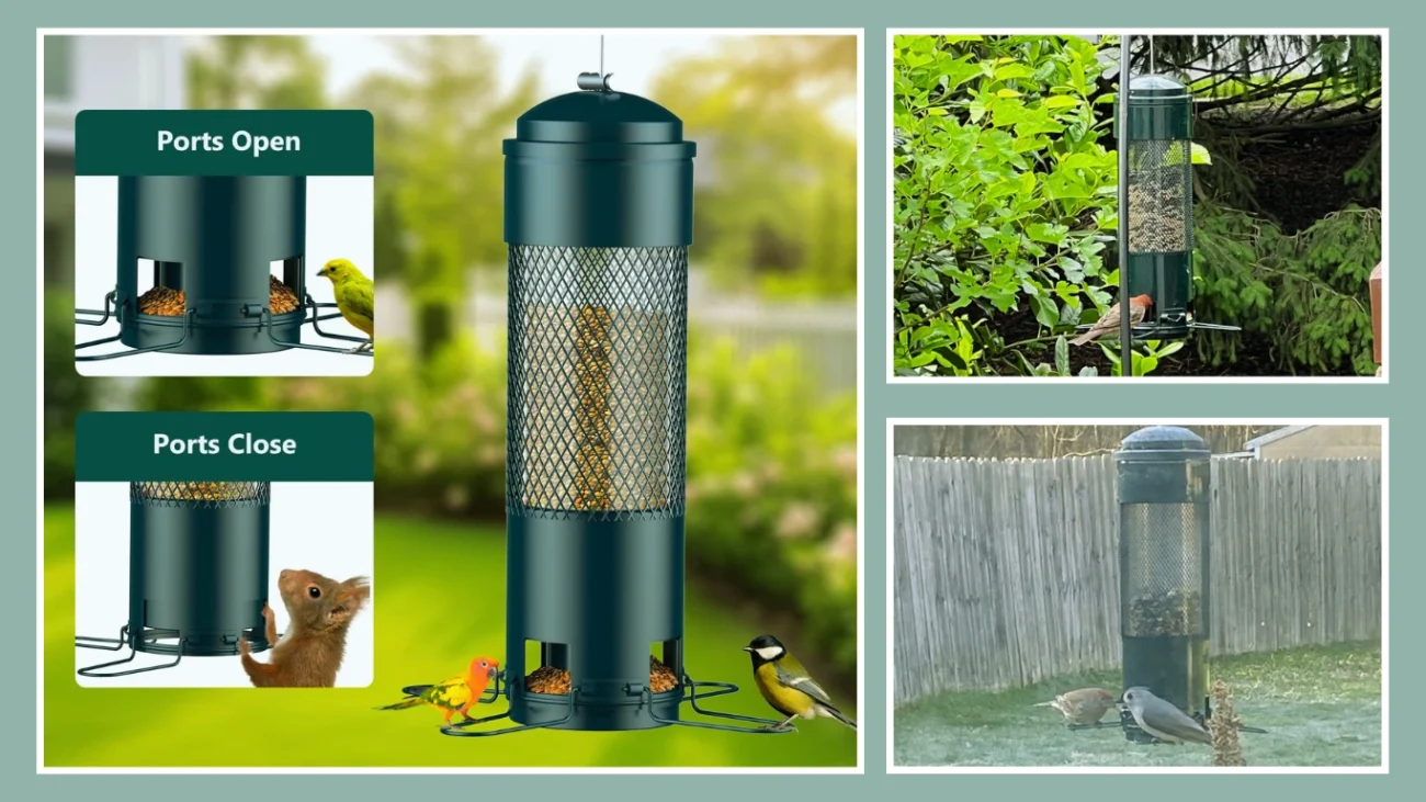 LCSEVEN Squirrel-Activated Weight-Sensitive Bird Feeder