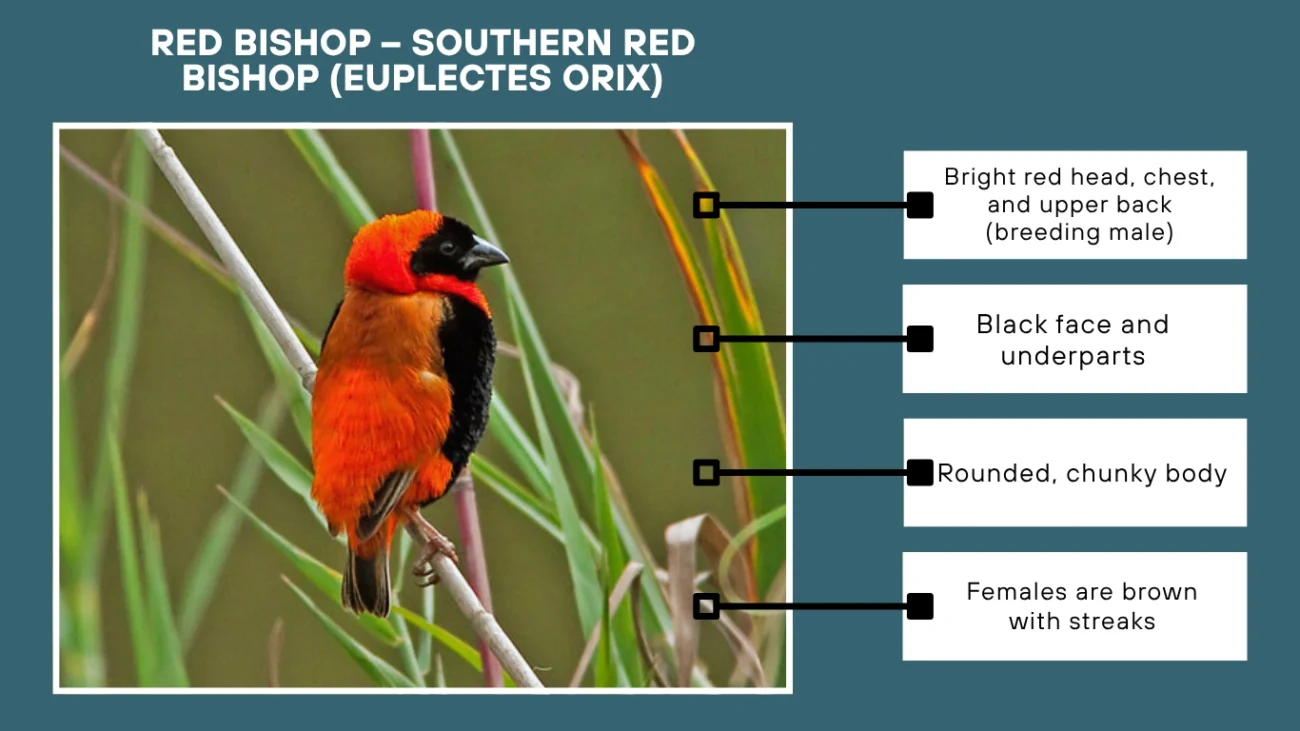 Red Bishop – Southern Red Bishop (Euplectes orix)