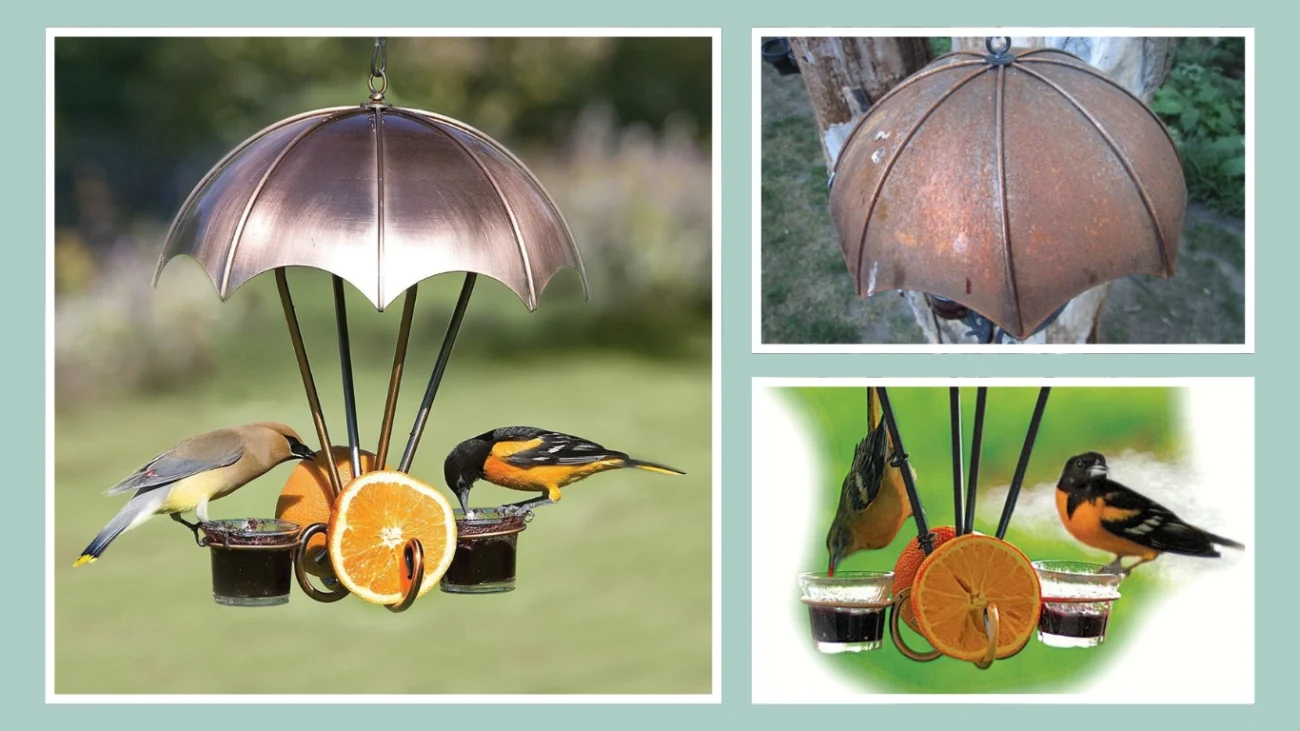 Woodlink Brushed Copper Oriole Feeder 