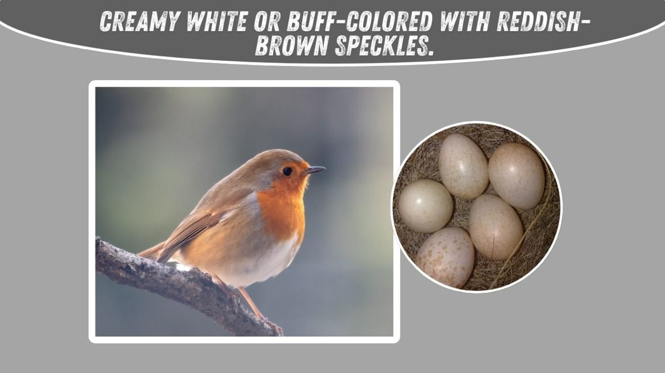 What color are European robin eggs?