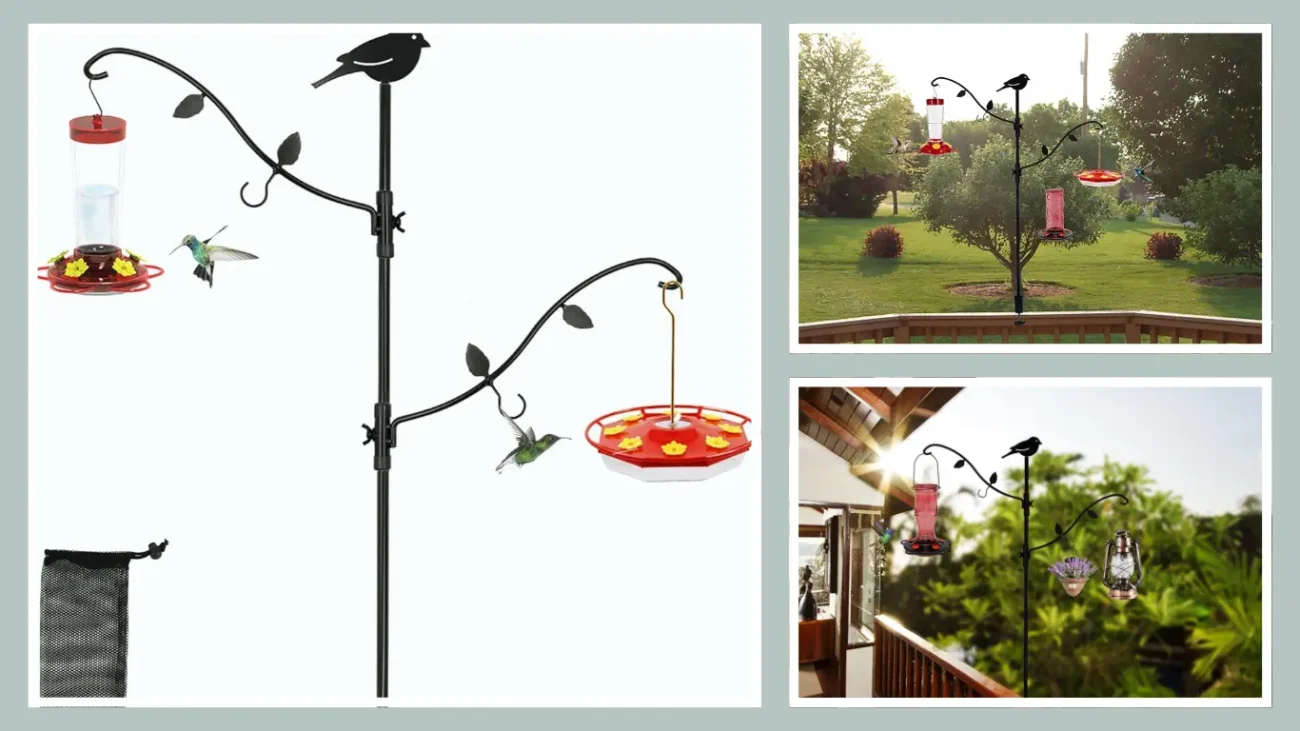 yosager Deck Pole Bird Feeding Station Kit