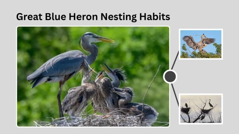 Great Blue Heron: Nesting Habits, Season, and Behavior