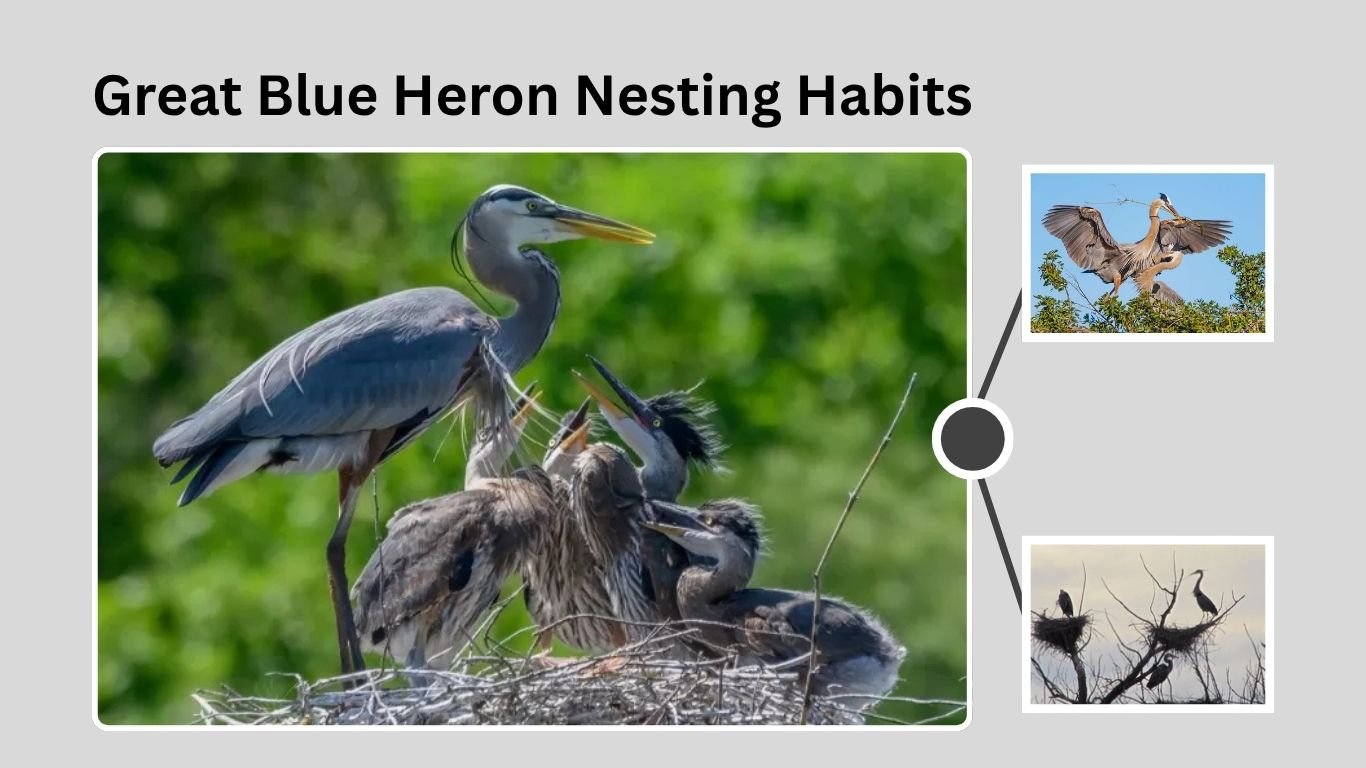 Great Blue Heron: Nesting Habits, Season, and Behavior