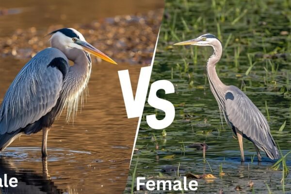 Male vs Female Great Blue Heron: Identification, Size, and Behavior
