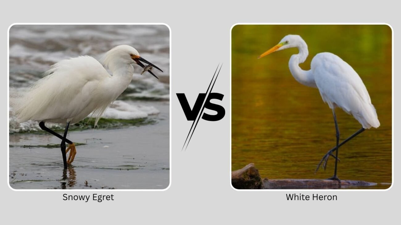 Snowy Egret vs White Heron