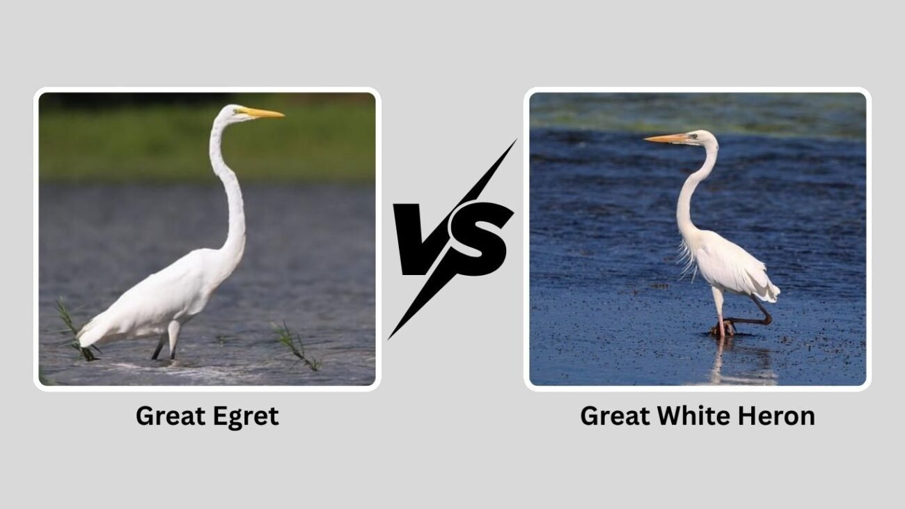 Great Egret vs. Great White Heron