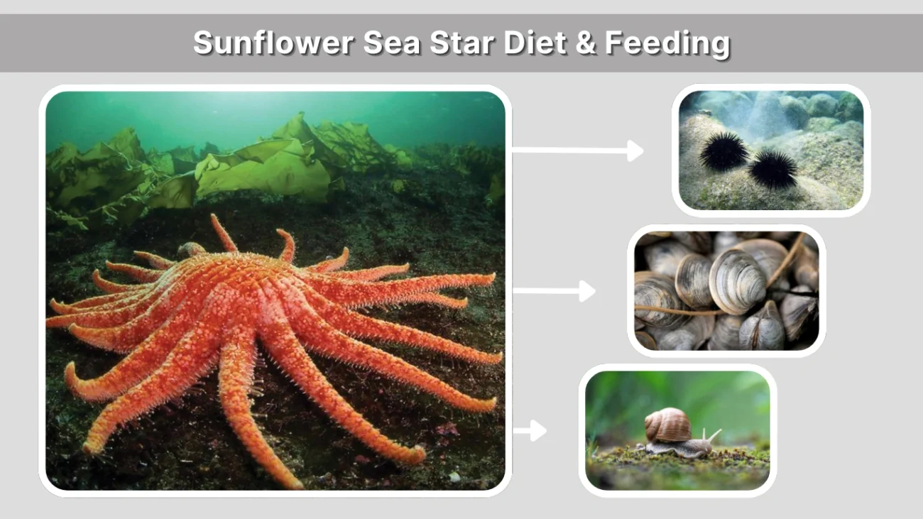 Sunflower Sea Star Diet & Feeding