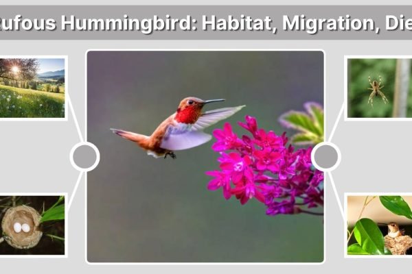 Rufous Hummingbird: Habitat, Migration, Diet, Nesting & Life Cycle