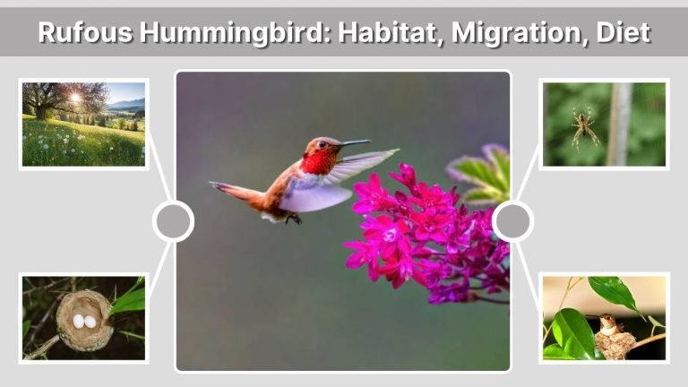 Rufous Hummingbird: Habitat, Migration, Diet, Nesting & Life Cycle