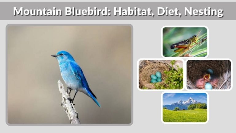 Mountain Bluebird: Habitat, Diet, Nesting, Life Cycle & Facts
