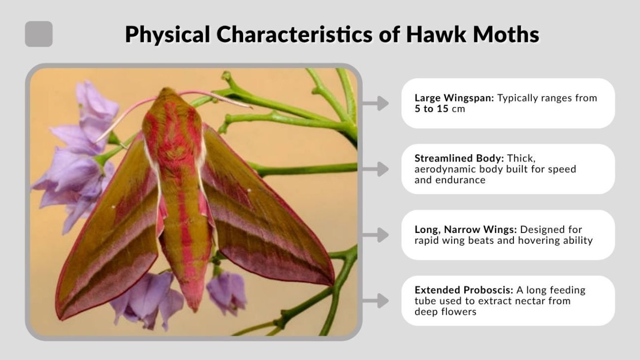 Physical Characteristics of Hawk Moths