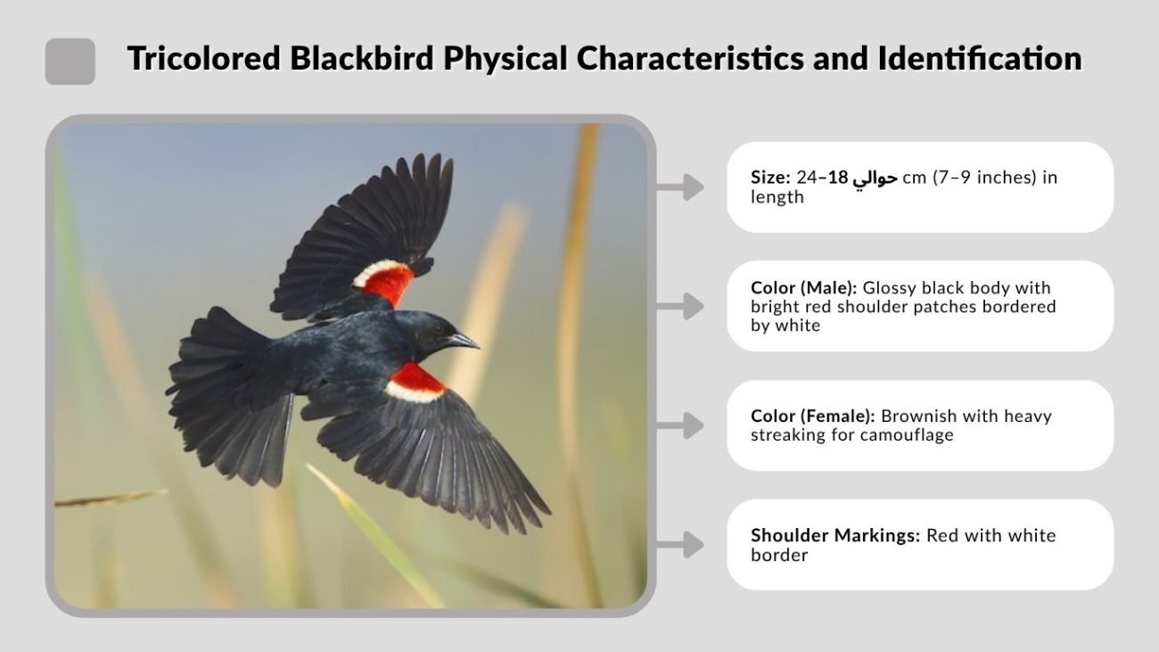 Tricolored Blackbird Physical Characteristics and Identification