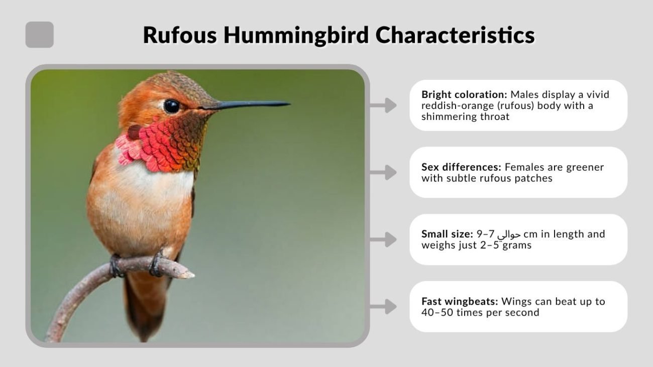 Rufous Hummingbird Characteristics