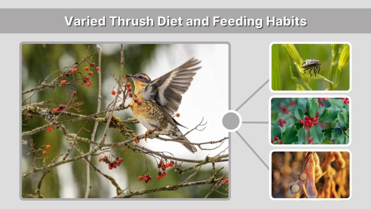 Varied Thrush Diet and Feeding Habits