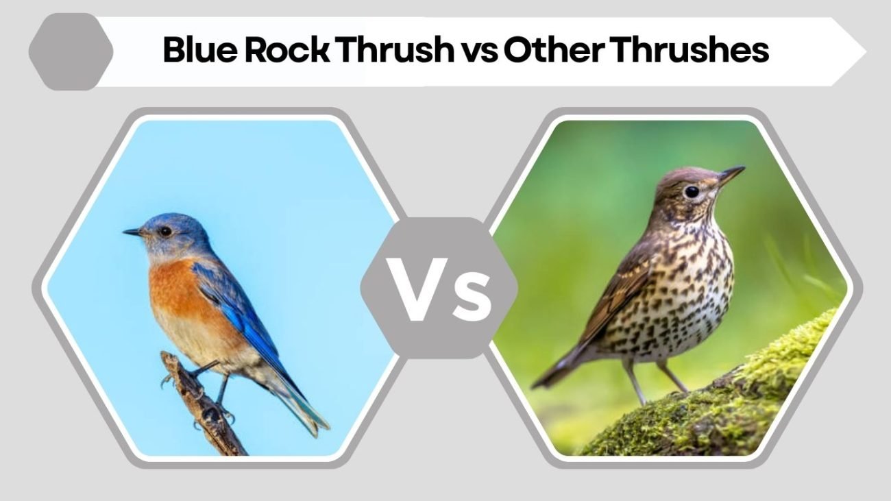 Blue Rock Thrush vs Other Thrushes