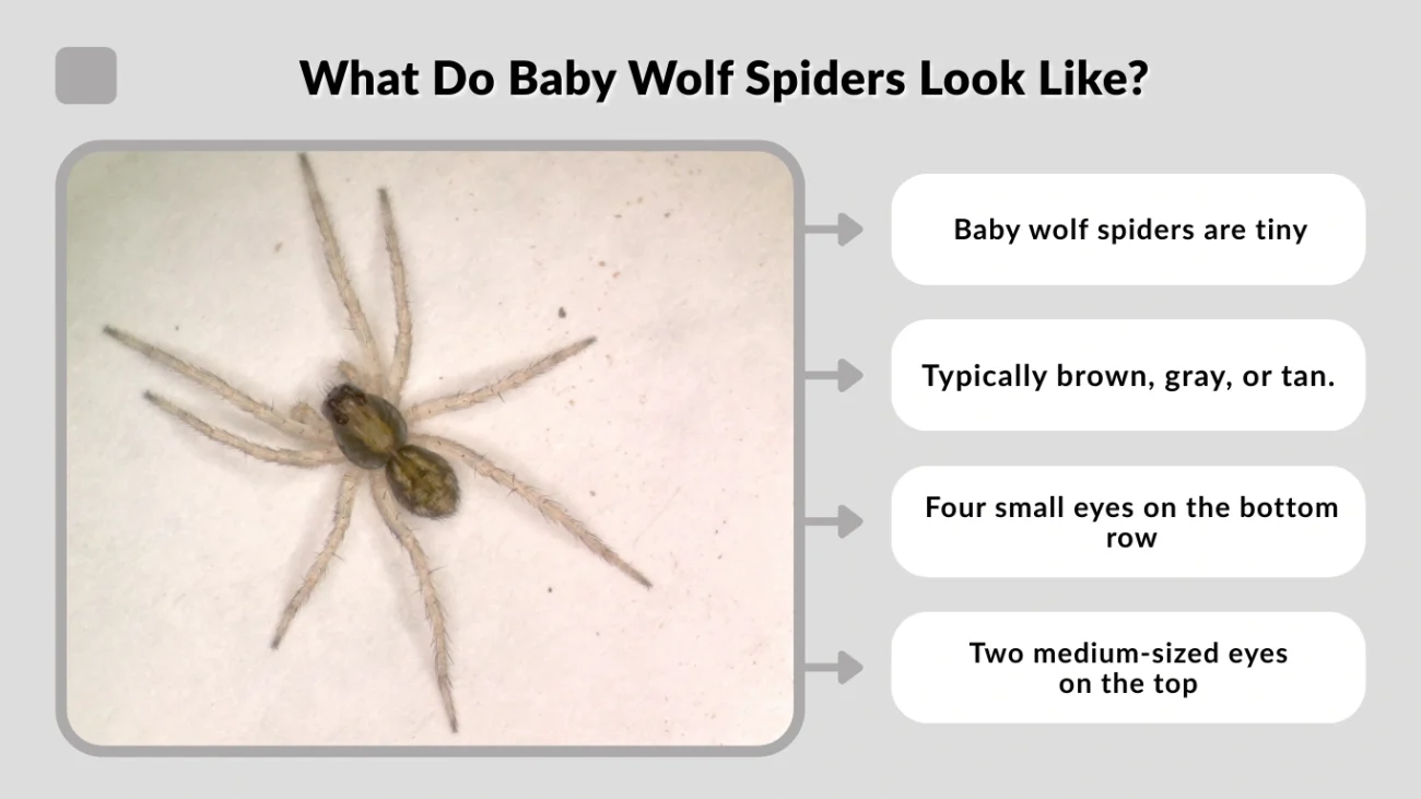 What Do Baby Wolf Spiders Look Like