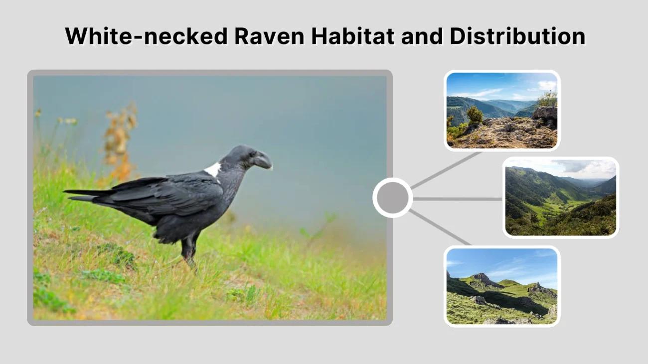 White-necked Raven Habitat and Distribution