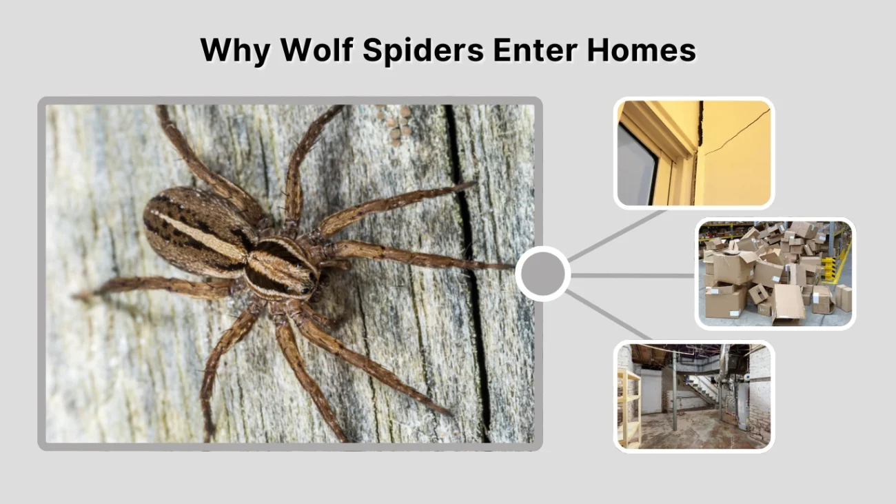 Why Wolf Spiders Enter Homes