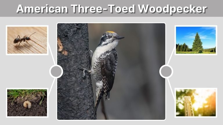 American Three-Toed Woodpecker : Habitat, Diet, ID & Range