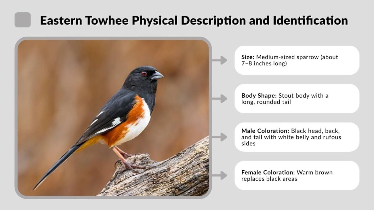Eastern Towhee Physical Description and Identification