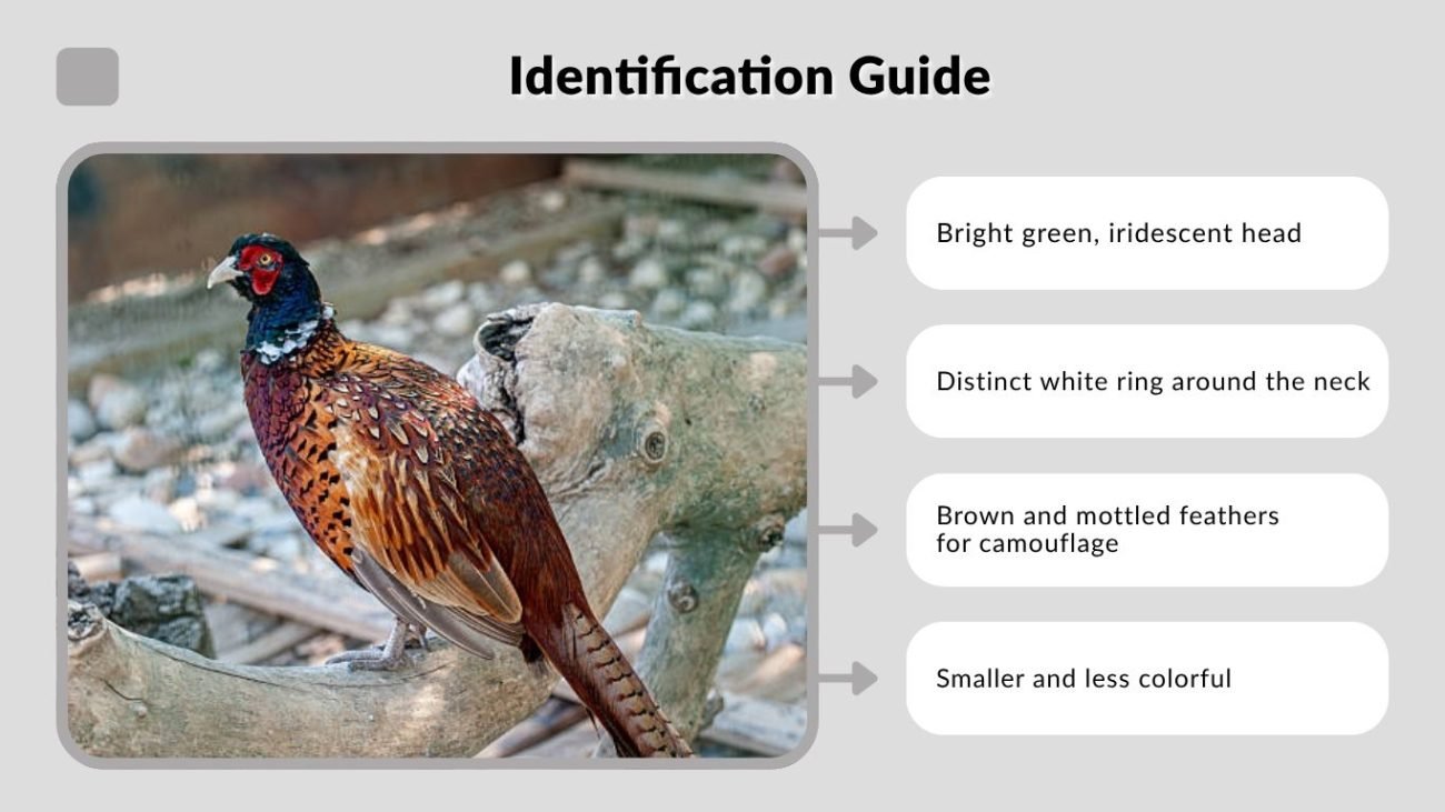 Identification Guide: Male vs Female Ring-Necked Pheasant
