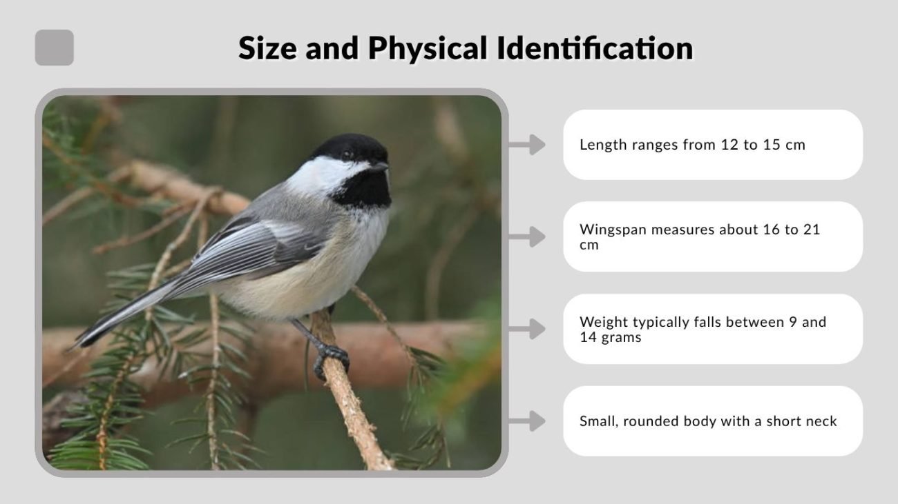 Black-capped Chickadee Size and Physical Identification