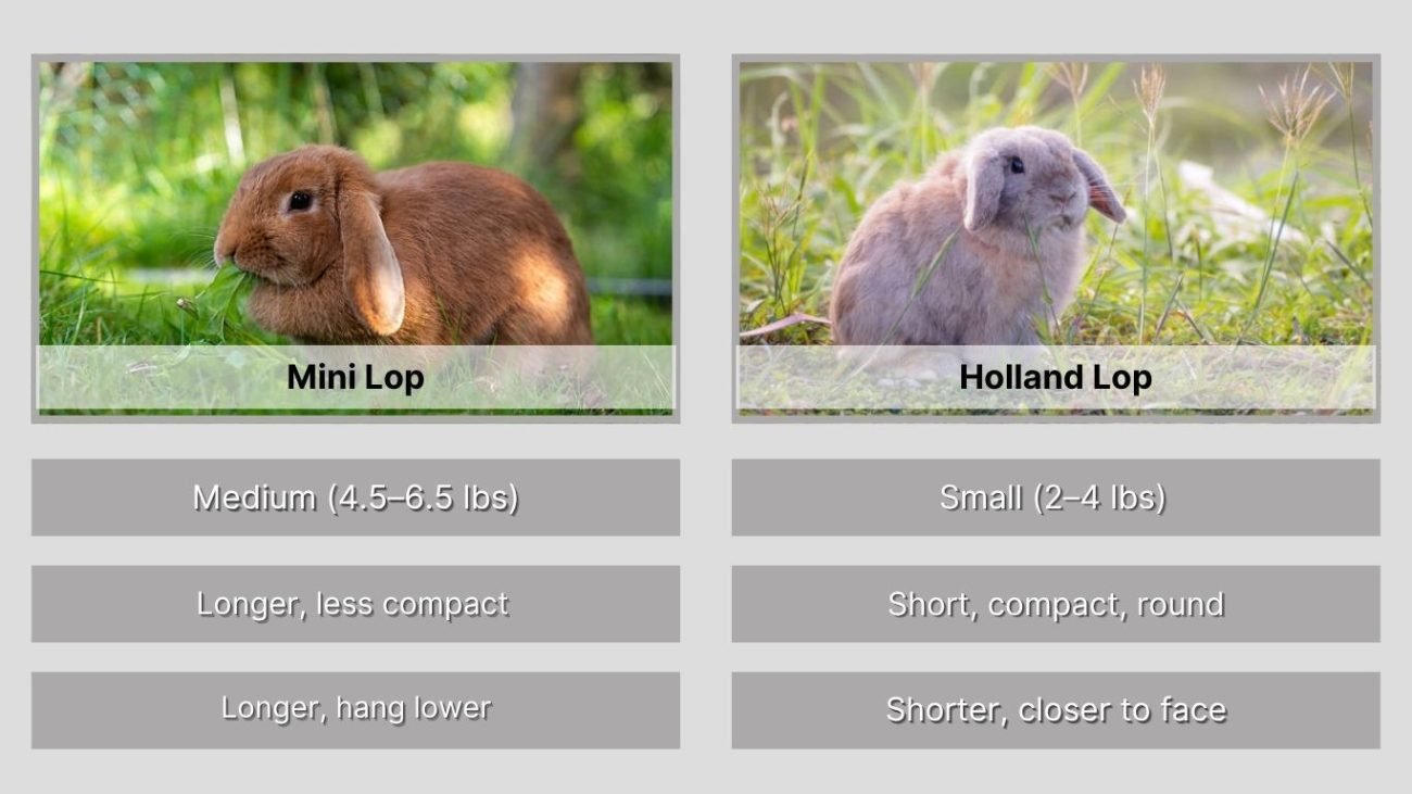 Mini Lop vs Holland Lop: Quick Comparison