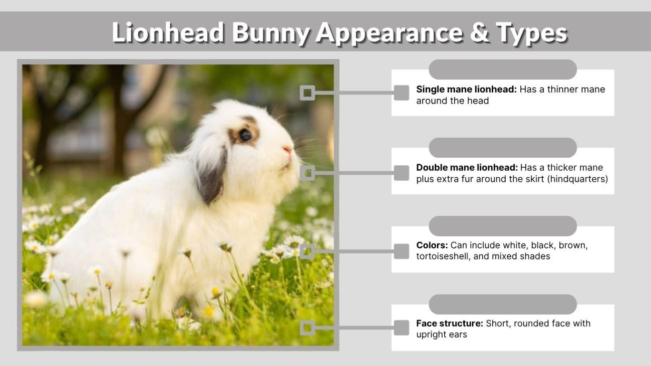 Lionhead Bunny Appearance & Types
