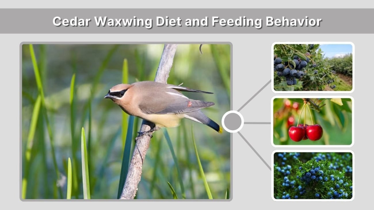 Cedar Waxwing Diet and Feeding Behavior