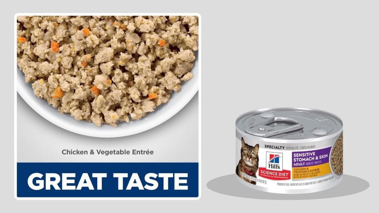 Hill’s Science Diet Sensitive Stomach & Skin Chicken & Vegetable Wet Cat Food