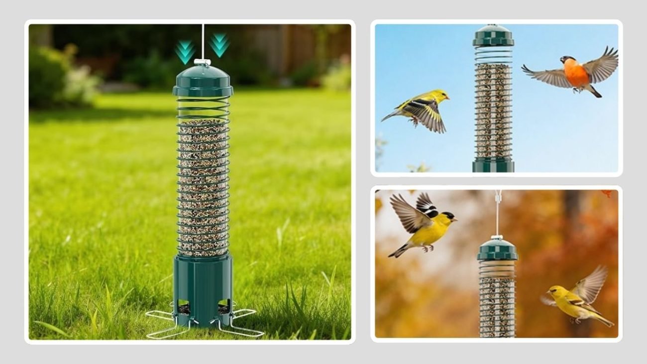 Large Capacity Squirrel-Proof Bird Feeder