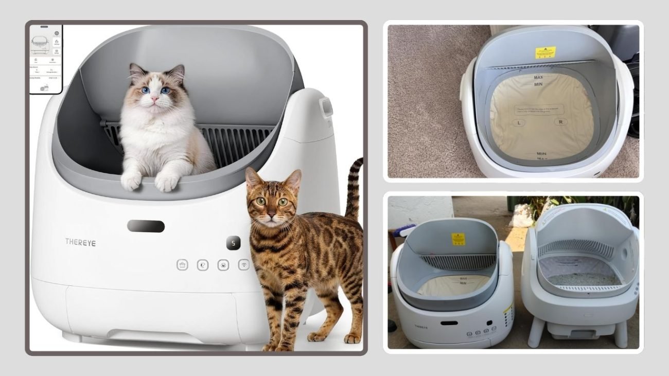 Thereye Automatic Self-Cleaning Litter Box (Adjustable Anti-Splash)