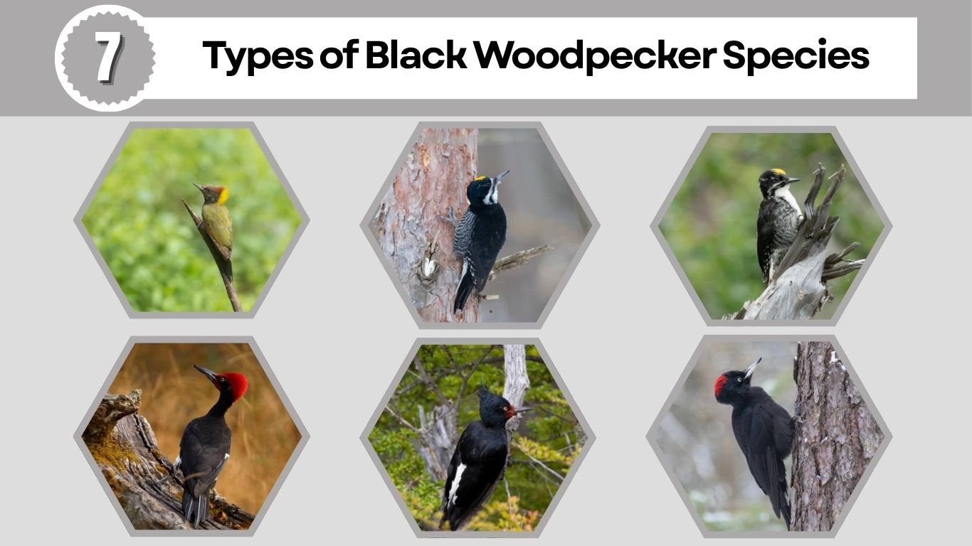 7 Types of Black Woodpecker Species: ID with Picture