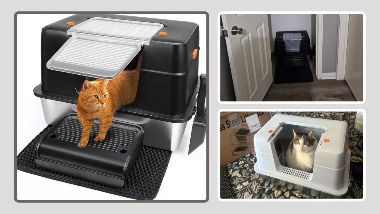 Vivifying Stainless Steel High-Sided Litter Box